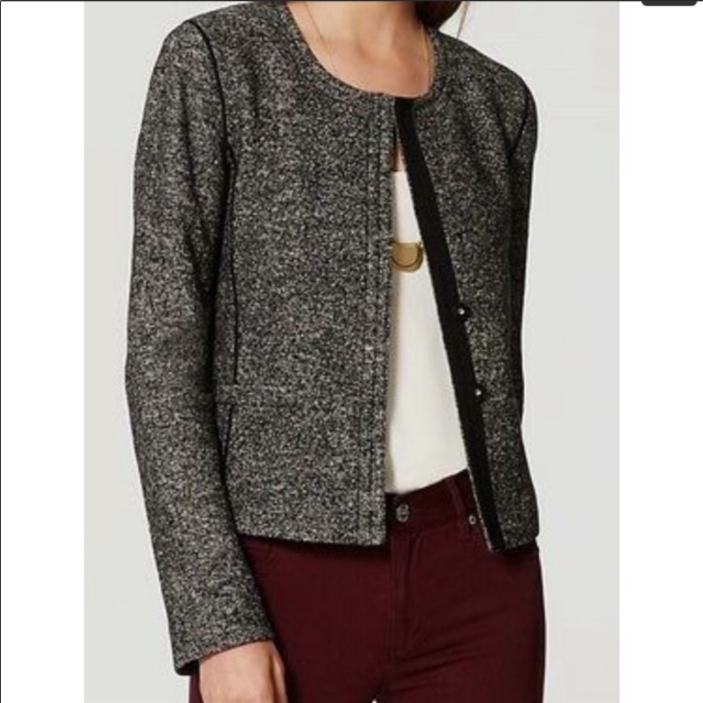 Loft - petite tweed knit jacket